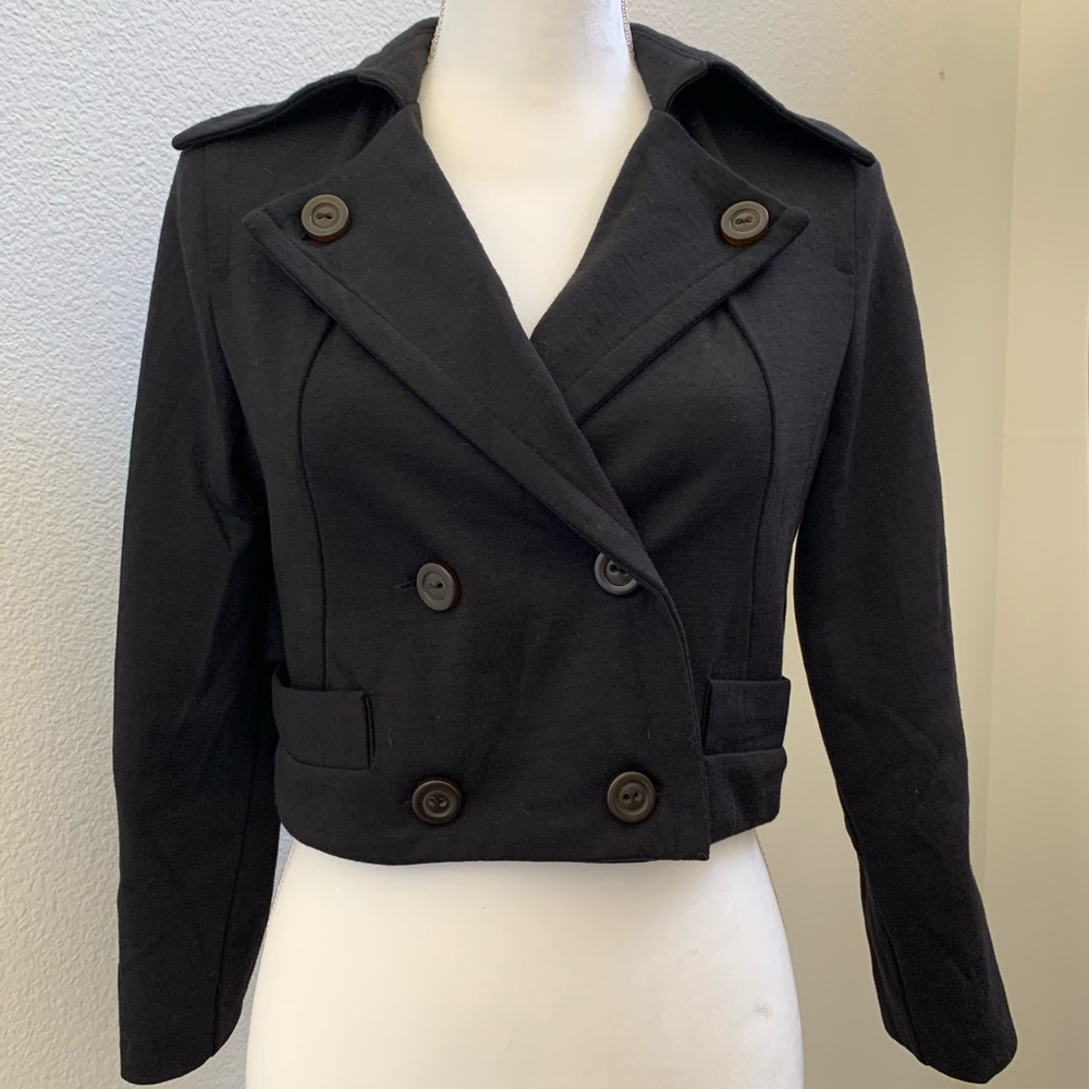 Marc Jacobs Crop Black Double Breasted Jacket
